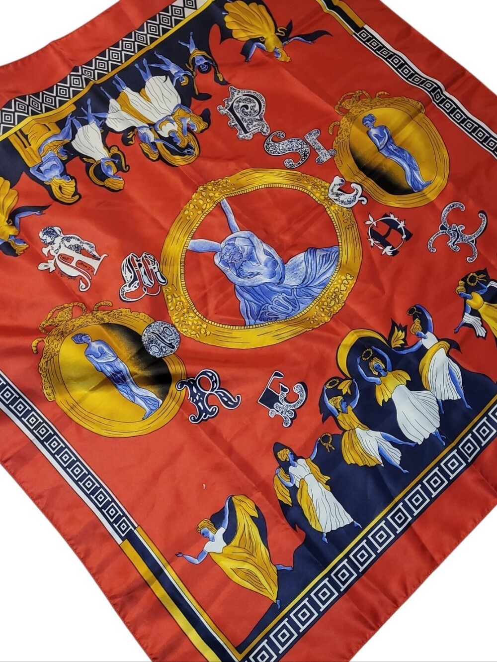 Vintage Colorful Unique Square Scarf